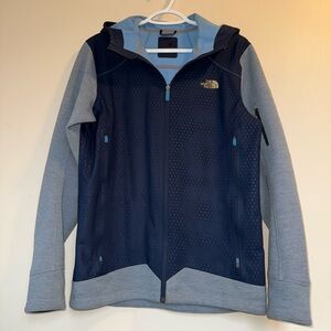 The North Face Dark Blue and Light Gray Performance Jacket